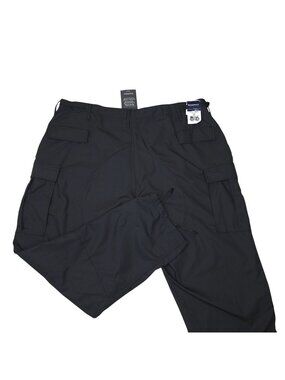 Propper Mens Black Tactical Cargo Pants 3XL R Adjustable Drawstrings & Pockets